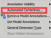 Drawings Automated Centerlines After view creation