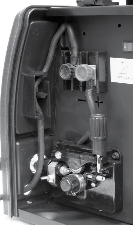 INSTALLING THE Ground Clamp 1. Insert the terminal connection of the Ground clamp through the designated hole in the front of the unit. (Fig. 2A) 2.