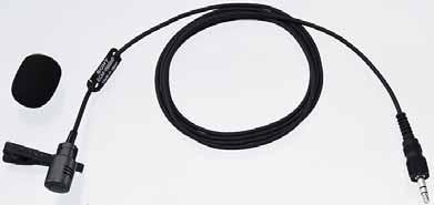 at 1 khz) Microphone head: 8.5 mm (11/32 inch) dia. x 14.5 mm (19/32 inches), approx. 2 g (0.07 oz) Cable length: 1.2 m (3.