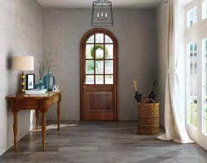The full range of floor and wall tiles exemplify the originality of American materials.