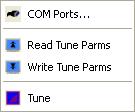 PC Tune Screens 3.2.3 Transfer Menu The Transfer Menu is shown in Figure 3.