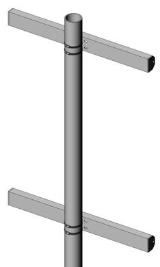 Rotate the Pole so it is facing south. (See Figure 1-6) G. Tighten the two Band Clamps securing the Pole to the Mounting Pole.