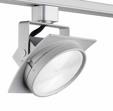 A. Remarkably small, narrow fixture is made of durable die cast aluminum that provides exceptional thermal management of the LED, assuring 50,000-hours of maintenance-free operation. B.