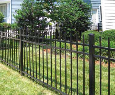 Pool panels with either 2 or 3 rails are available that perfectly match this style of fence as well as single, double and arched swing gates.