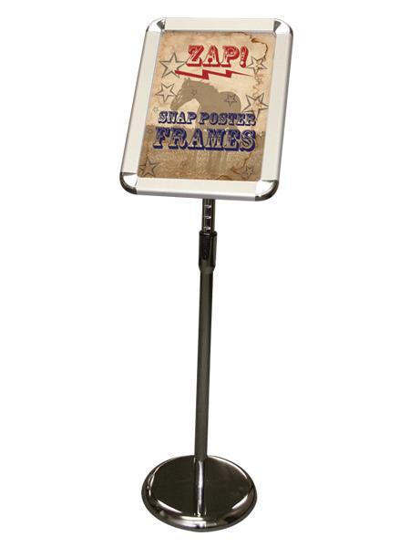 POSTER FRAMES POSTER STAND ZAP FITTED TABLE ZAP Snap Poster Stand Single Sided Visual Size: 8.