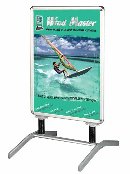 POSTER FRAMES WINDMASTER POSTER STAND Windmaster 1 Single or Double Sided Visual Size: 23.