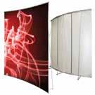 5 w x 78 h Tension banner 3pc pole Black carry bag Available in silver only Super L Banner 47.