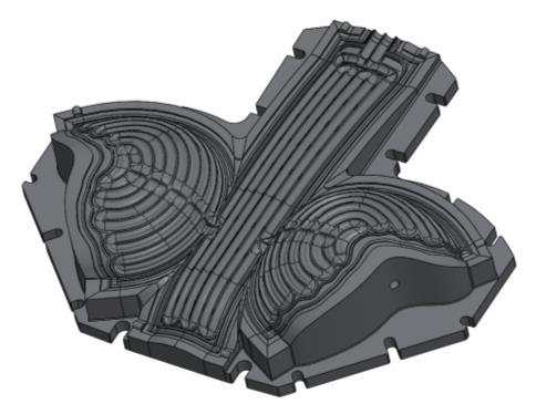 Application of Rapid Tooling Complex channels, grooves and curves were specifically designed for the manufacturing