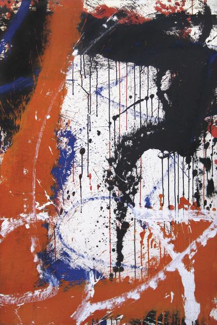 Norman Bluhm (1921 1999) Untitled, 1964 Oil on paper mounted on Masonite, 41I x 28 inches