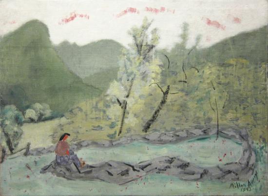 Milton Avery (1885 1965) March Sitting on a Rock, 1943 Oil on