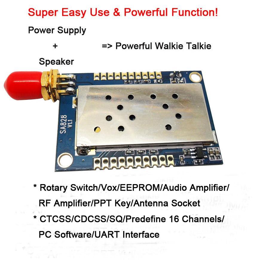 www.nicerf.com 1. Description All-in-One walkie-talkie module is an all-in-one professional walkie-talkie module in small size. It is very easy to use with powerful function.