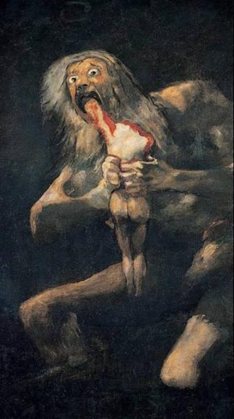 Romanticism Francisco Goya, Saturn Devouring One of His Children, 1819. Goya s later works were called the Black Paintings. His declining heath only contributed to his state of mind.