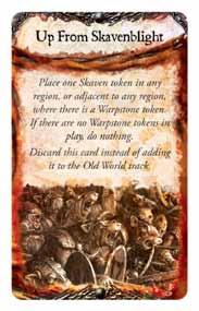 Q: How many bonus Chaos cards can a player draw via the Warpstone Discovery card? A: One. Either the triggering condition is fulfilled or it is not.