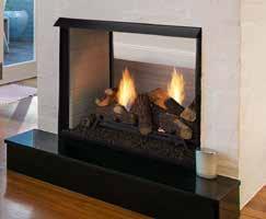 Your favorite Monessen vent free log set, hide-away screen pockets and extra tall opening show off your fireplace in unparalleled style.