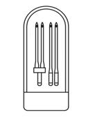 driver Spool pin (A) Spool pin (B) Zipper foot Needle