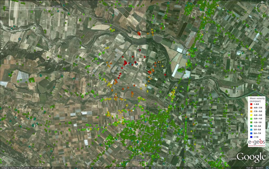 Gas extraction sites of Policoro, Matera - Italy PS mean