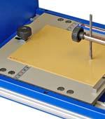 Scratch Hardness Tester LINEARTESTER 249 21 Afterwards the test speed must be adjusted using the rotary knob (11).
