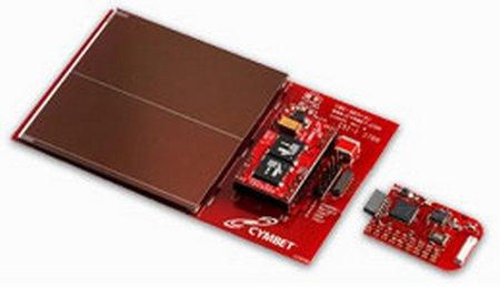 Solar Energy Harvesting Kit o Efficient solar energy harvesting module for the ez430-rf2500 o Battery-less operation o Works in low ambient light o 400+ transmissions in dark o Adaptable to any RF
