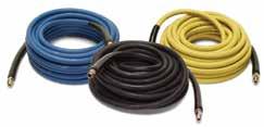 Legacy Rawhide Hose Superior abrasion-resistant cover hose for use with hot or cold water pressure washer All standard 3/8" rawhide assemblies include: One solid end and one swivel end 8" molded