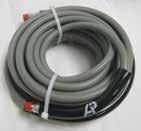 3/8" Blue Hose One wire braid Red hose guard High abrasion resistance Superior flexibility Thick hose guards on both ends Resists kinking and twisting 1/4", 3/8" and 1/2", 2-Wire Pressure Loop The
