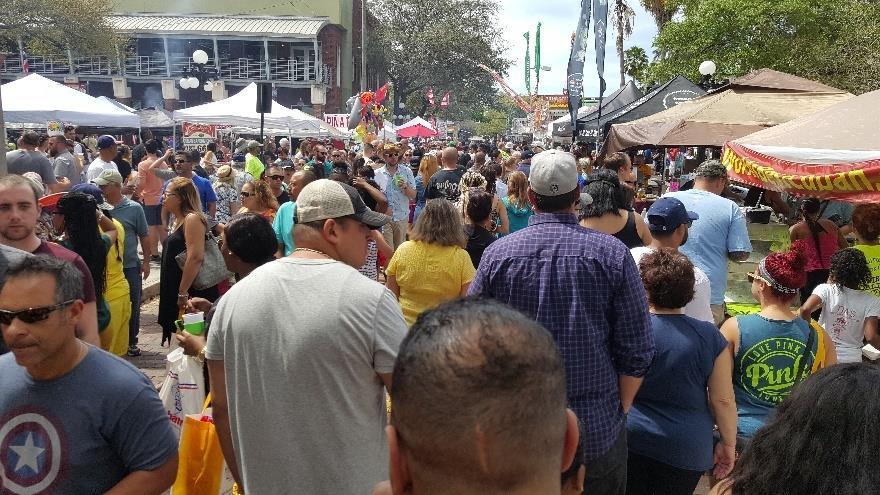4th Annual Miami Cuban Sandwich Smackdown @ Calle Ocho March 11 th, 2018 demographics: 80% Hispanic / 20% other including other countries.
