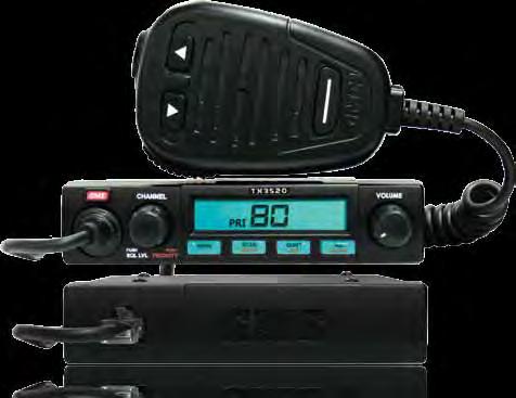 > Adjustable squelch TX4500 DIN size fully featured 5 watt UHF CB radio The TX4500 is DIN sized and ideal for