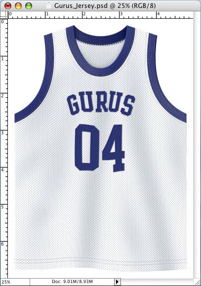 Congratulations! You ve created a master basketball jersey file and now you can use this file and color it any way you want.