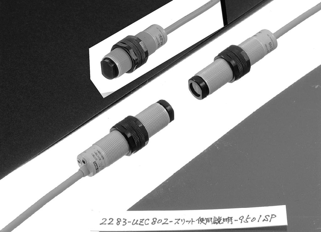 CYINDRICA TYPE PHOTOEECTRIC SENSORS UZC Series SIMPE MOUNTING WITH A M8 THREAD M8 Thread This sensor has a M8 thread on an enclosure, which is convenient for mounting.