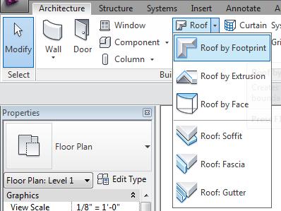 All the instance parameters in this Properties Palette are related to this wall type and can be changed to suit needs of a client. XIV. SKETCHING A ROOF: 1.