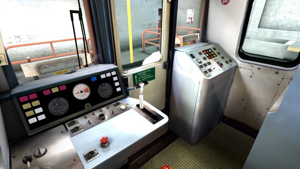 Figure 3: The virtual SPT train cab with instruments and controls.. DISCUSSION Simulation is a well-established technology currently used for training in a number of industries.