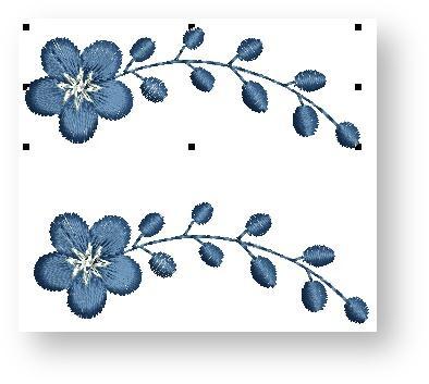 Without clicking, move your mouse until the flowers are almost touching each other to make a nice tight circle. Click to accept the layout. Select all flowers and press <J> to ensure closest join.