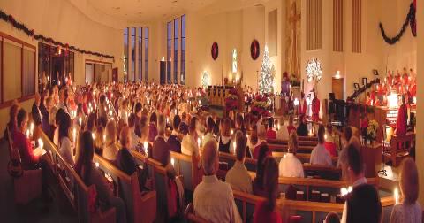 ~ SHARING THE CHRISTMAS LIGHT ~ CONGREGATIONAL CAROL: (Harp Trio with