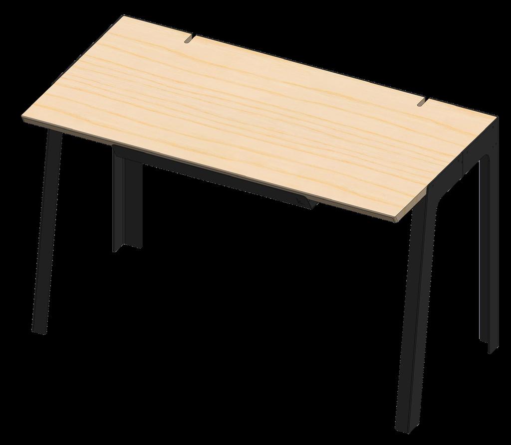 WORK STATION The personal workstation is built with a solid steel frame and finished with a
