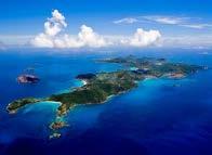 Most of the islands were formed by volcanic activity, and when combines with the