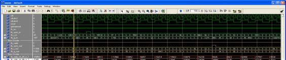 still simulating the VHDL at the bit level.