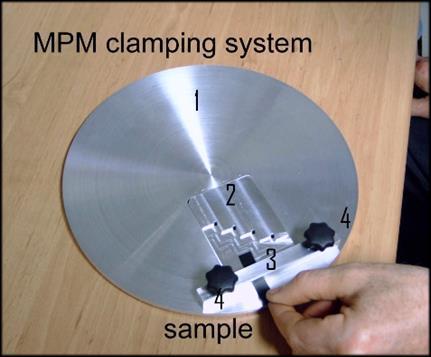 Material Parameter Measurement (MPM) 1 Components of MPM Set C4 1 Components of MPM Set MPM Clamping Set Material Parameter Software (MPM Automation) A special clamping set is provided to clamp the