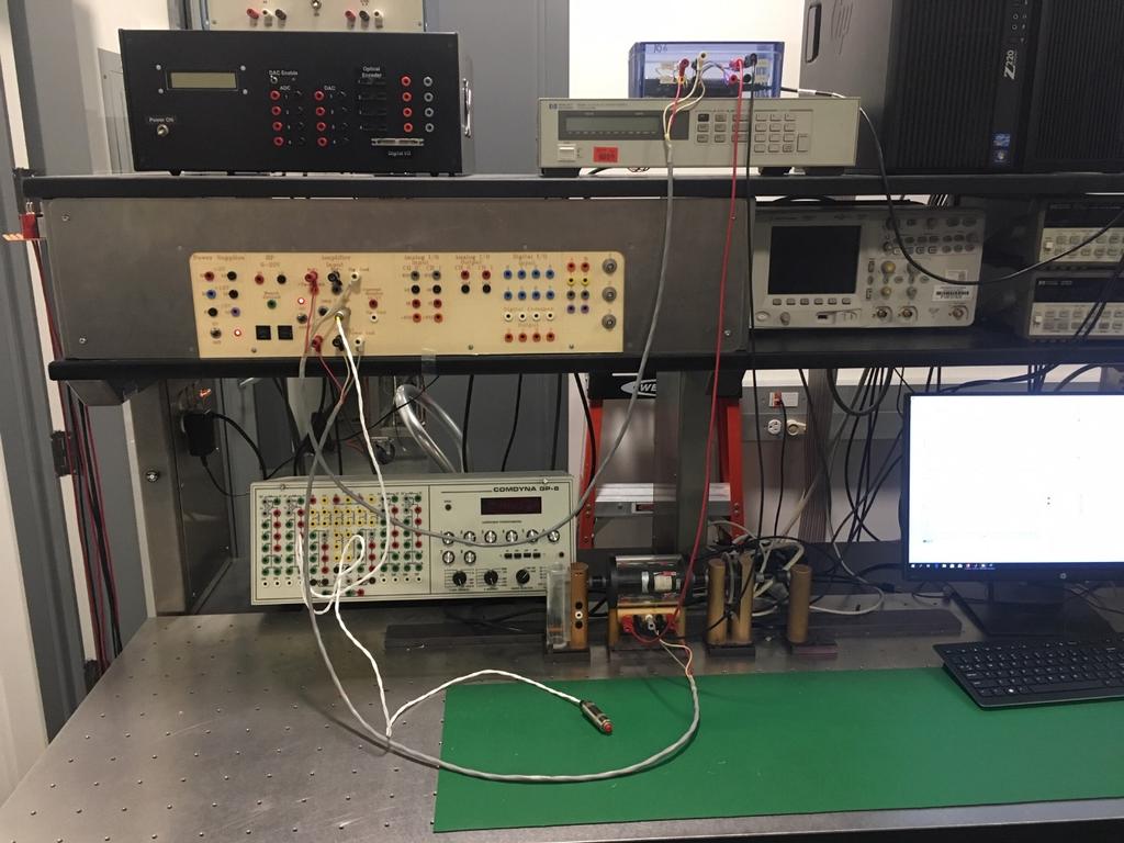 Testing Procedure: Set up the myrio, patch panel amplifier, and motor in the same way that was done for part 1 of the lab.
