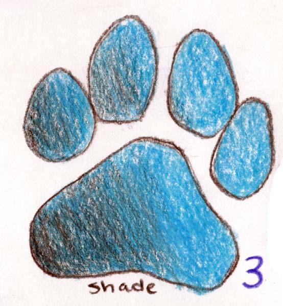 3) Shade Develop a shade by gradually