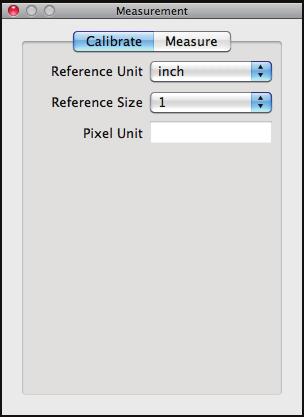 Measuring -Overview (Mac) Click the Measurement button to open the measurement dialogue window (Fig. 58a Fig. 58b).