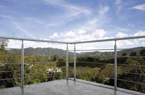 INOX20WIRE INOX20WIRE The INOX20WIRE railings are entirely made of AISI 304 stainless steel with a satin finish.