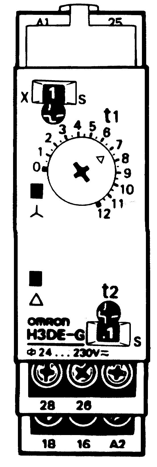 The star operation time scale selector on the upper-left side of the front panel can be set to 1 or 10 as a magnification.