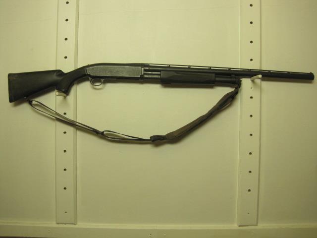 GUNS: 1. Weatherby mod. Mark V 257 WBY Mag cal bolt action rifle ser # H274053 2. Browning Made in Japan Field Model 10 ga pump shotgun engraved receiver 3.