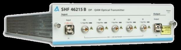 OFDM either on one polarization with the SHF 4613 D or on two polarizations by utilizing the SHF 4615 B.