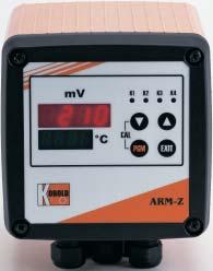 KOBO-RP Transmitter for ORP Model ARM-Z measuring monitoring analysing COMPACT-LINE Measuring range -1999 to +1999 mv Switchable from ORP to ph ph or mv/orp (Oxidation Reduction Potential) and