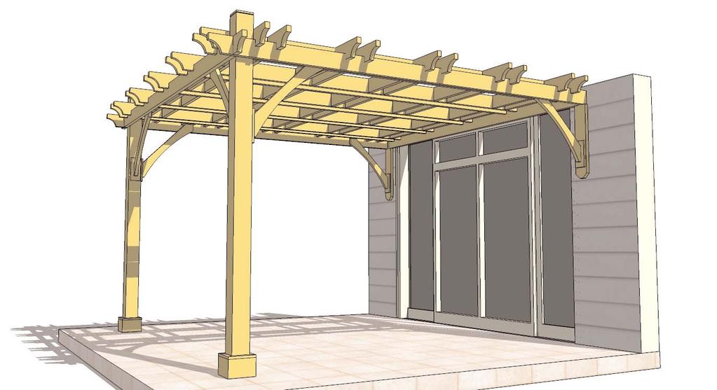 12x12 Attached Breeze Congratulations and thanks for purchasing a Breeze Pergola! Note; The Breeze Pergola is an unfinished product.