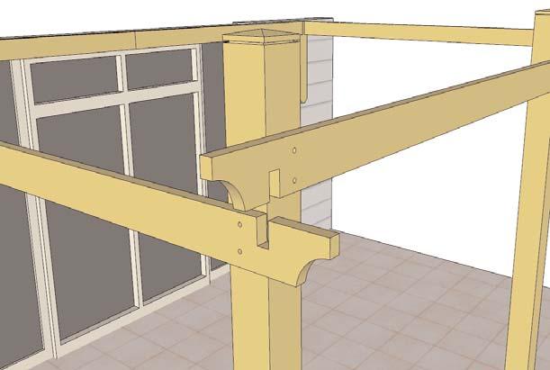 Use a level to check for square of Side Girder, Front Girder and Post.