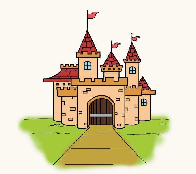 Find more drawing instructions on Color your castle.