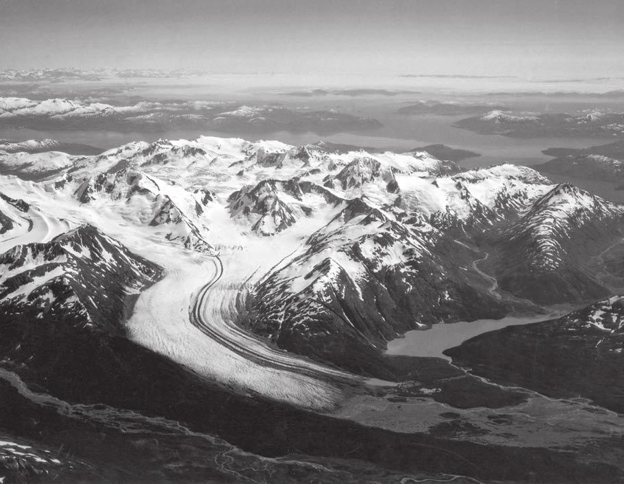 2006 Located in the Chugach Mountains south of Anchorage, Alaska, the glacier was photographed from an