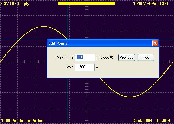 3.3 Edition of Arbitrary Waveform Choose Arb waveform, and click the