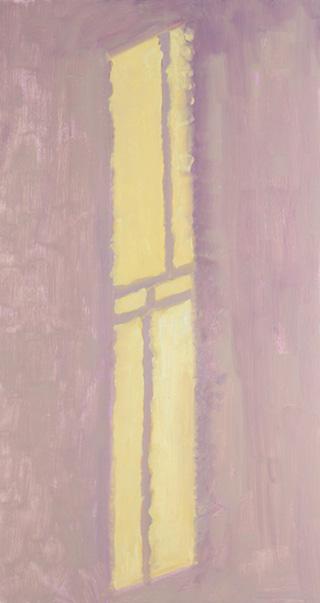 Lois Dodd, Sunlight on Wall (2014), oil on masonite, 15 x 8 inches There are thirty-four painting in her current exhibition, Lois Dodd: Rent Panel Paintings at Alexandre Gallery (February 26 April 4,